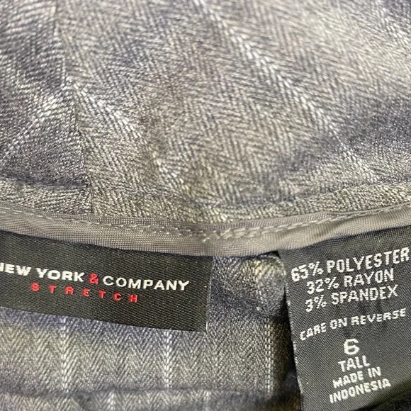 New York & Company Charcoal Pinstripe Pants - Picture 3 of 16